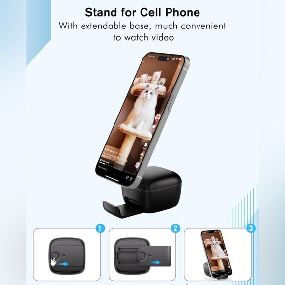 NIB 2-in-1 Remote Scroller Ring with Phone Holder - Picture 13 of 14